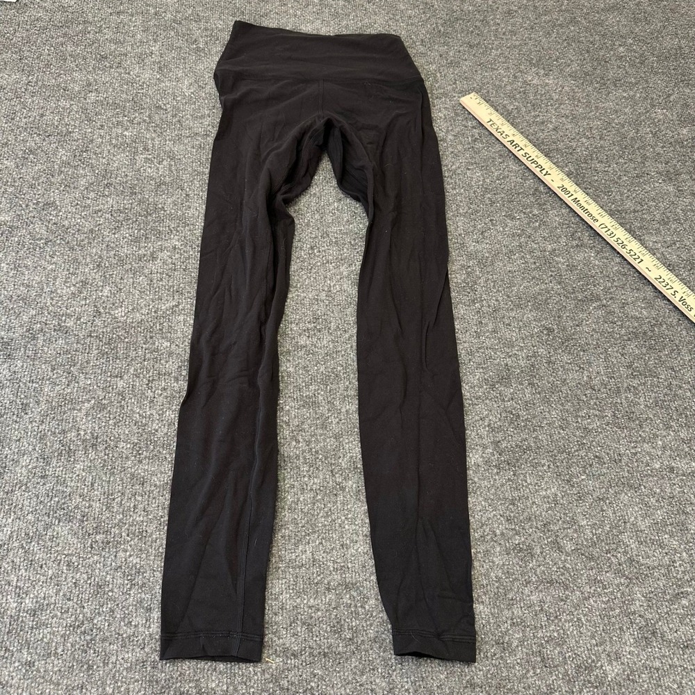Lululemon Leggings Womens Size 4 Black High Waisted Slim Fit Athletic Yoga Pants